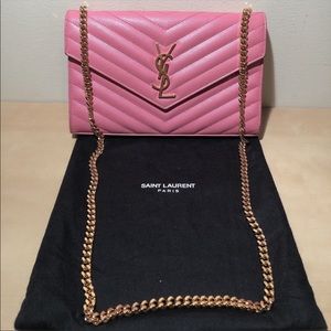 YSL Monogram Matelasse Wallet on Chain WOC